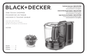 Handleiding Black and Decker HC150 Hakmolen