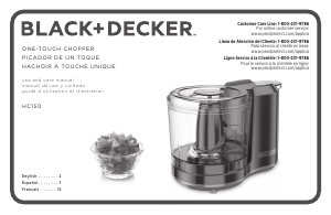 Mode d’emploi Black and Decker HC150 Hachoir