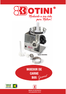 Manual Botini B05 Picadora de carne