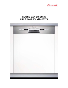 Hướng dẫn sử dụng Brandt VH1772X Máy rửa chén