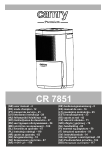 Manual Camry CR 7851 Dezumidificator
