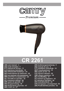Priročnik Camry CR 2261 Sušilnik za lase