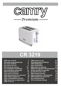 Manual Camry CR 3219 Torradeira