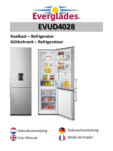 Mode d’emploi Everglades EVUD4028 Réfrigérateur combiné
