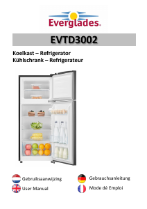 Mode d’emploi Everglades EVTD3002 Réfrigérateur combiné