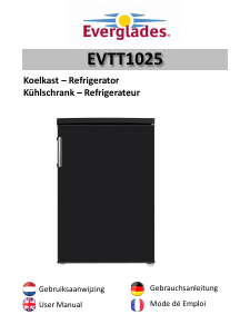 Bedienungsanleitung Everglades EVTT1025 Kühlschrank