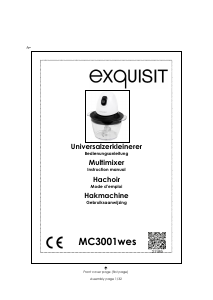 Bedienungsanleitung Exquisit MC3001wes Universalzerkleinerer