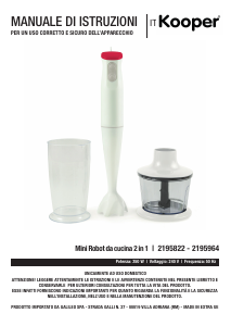 Manual Kooper 2195964 Hand Blender