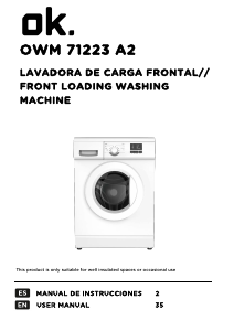 Manual OK OWM 71223 A2 Washing Machine