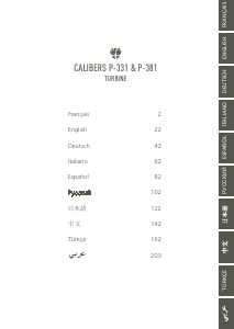 كتيب Perrelet A1066/5 Turbine Specialities ساعة