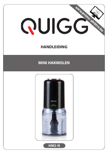 Handleiding Quigg HM3-N Hakmolen