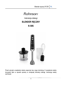 Instrukcja Rohnson R-595 Blender ręczny