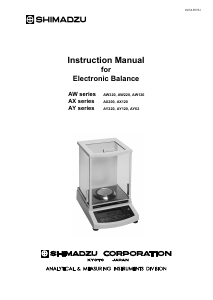 Manual Shimadzu AX200 Industrial scale