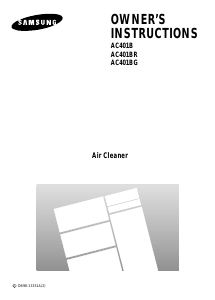 Handleiding Samsung AC401B/XSG Luchtreiniger