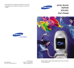 Handleiding Samsung SCH-A561 Mobiele telefoon