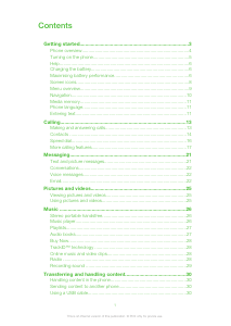 Manual Sony Ericsson Xperia Pureness Mobile Phone