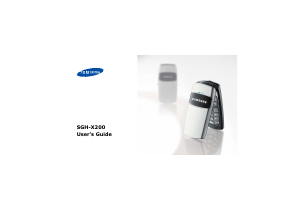 Manual Samsung SGH-X200B Mobile Phone