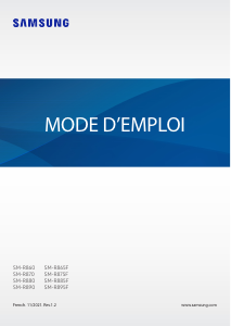 Mode d’emploi Samsung SM-R860X Galaxy Watch4 Montre connectée