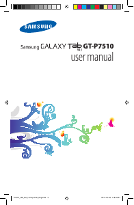 Handleiding Samsung GT-P7510/AM64 Galaxy Tab Tablet