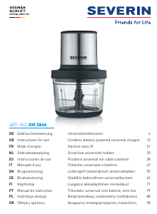 Instrukcja Severin KM 3866 Rozdrabniacz kuchenny