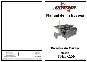 Manual Skymsen PSEE-22-N Picadora de carne