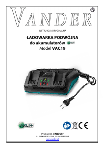Instrukcja Vander VAC19 Ładowarka akumulatorów