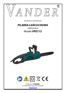 Instrukcja Vander VPE713 Piła łańcuchowa