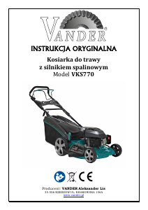 Instrukcja Vander VKS770 Kosiarka