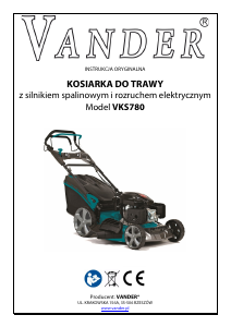 Instrukcja Vander VKS780 Kosiarka