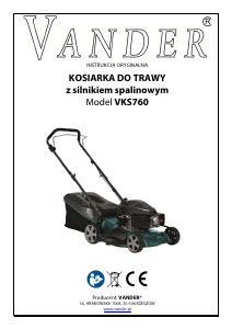 Instrukcja Vander VKS760 Kosiarka