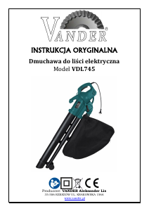 Instrukcja Vander VDL745 Dmuchawa do liści