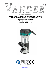 Instrukcja Vander VFR710 Frezarka górnowrzecionowa