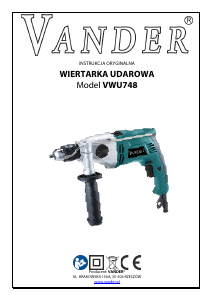 Instrukcja Vander VWU748 Młotowiertarka