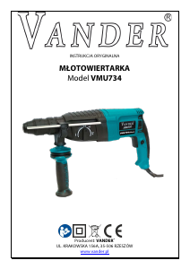 Instrukcja Vander VMU734 Młotowiertarka