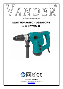 Instrukcja Vander VMU746 Młotowiertarka