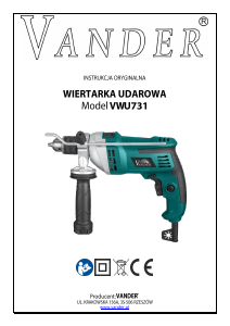 Instrukcja Vander VWU731 Młotowiertarka