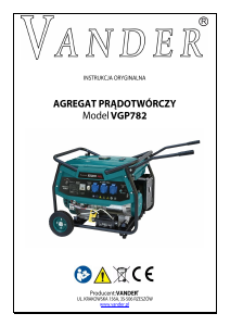 Instrukcja Vander VGP782 Generator