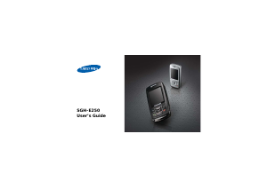 Manual Samsung SGH-E250V Mobile Phone