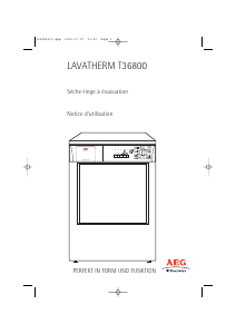 Mode d’emploi AEG-Electrolux T36800 Sèche-linge