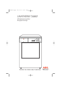 Brugsanvisning AEG-Electrolux T36807 Tørretumbler