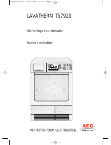 Mode d’emploi AEG-Electrolux T57920 Sèche-linge