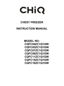 Manual Chiq CQFC05ZC1Q1GW Freezer