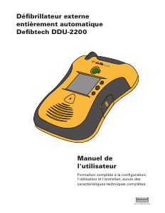 Mode d’emploi Defibtech DDU-2200 Défibrillateur