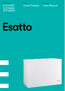 Manual Esatto ECF198W Freezer