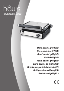 Bedienungsanleitung Haws 30-BPG212000W Kontaktgrill