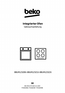 Bedienungsanleitung BEKO BBUM12321X Backofen