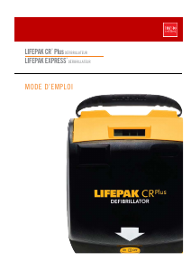 Mode d’emploi Physio Control Lifepak CR Plus Défibrillateur
