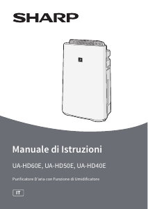 Manuale Sharp UA-HD50E-L Purificatore d'aria