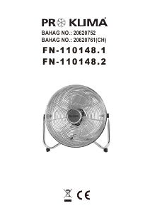 Kasutusjuhend Proklima FN-110148.1 Ventilaator