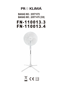 Kullanım kılavuzu Proklima FN-110013.4 Fan
